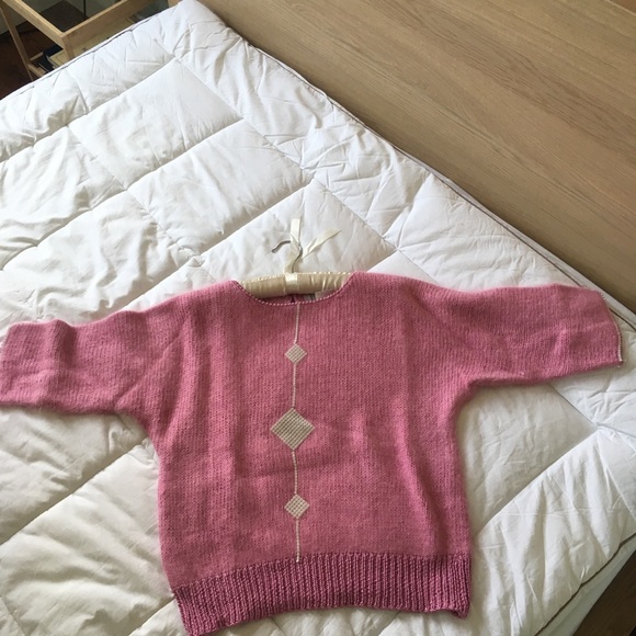 Vintage rhinestone angora sweater - Picture 4 of 6